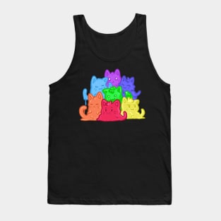Jelly Cats Rainbow Tank Top